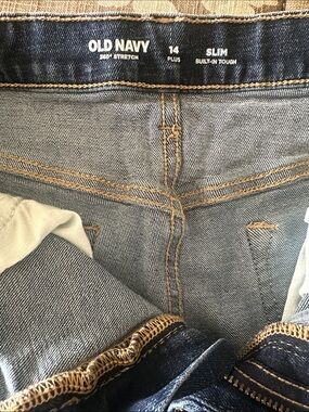 Old Navy Slim Fit Jeans  with 360 Stretch— Medium Dark wash
